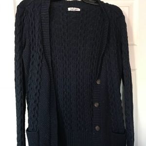 Aeropostale Navy Blue Sweater Cardigan